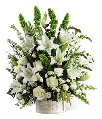 Sympathy floral arrangement